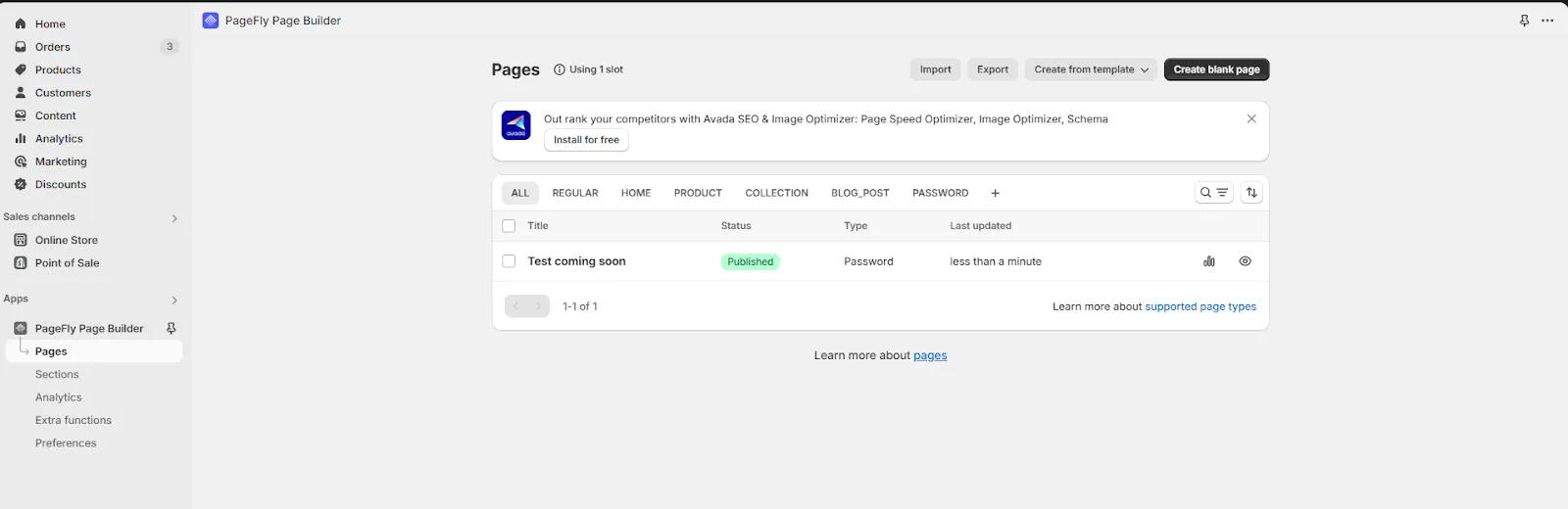 Click Save > Publish
